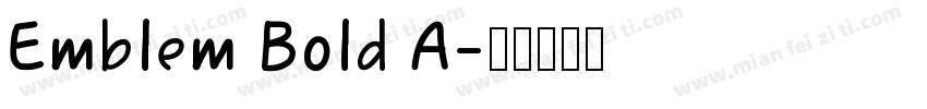 Emblem Bold A字体转换